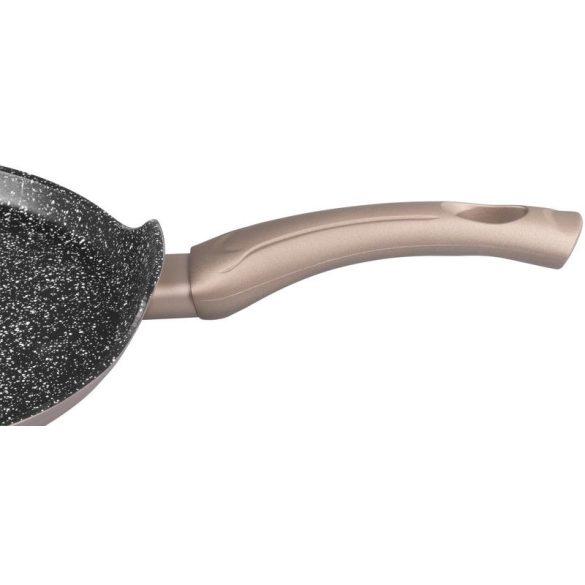 Palacsintasütő, MagicHome Coffee Brown Line, 25 cm, barna, tapadásmentes, 2 rétegű márványbevonat, alumínium, indukciós alj, mosogatógépben mosható