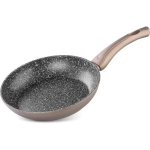 Serpenyő, MagicHome Coffee Brown Line, 26 cm, matt barna, tapadásmentes, 2 rétegű márványbevonat, indukciós, mosogatógépben mosható, PFOA-mentes