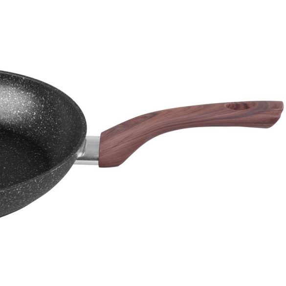 Serpenyő, MagicHome, Black Marble Line, 26 cm, fekete, tapadásmentes, 3 rétegű márványbevonat, indukciós alj, mosogatógépben mosható, PFOA-mentes
