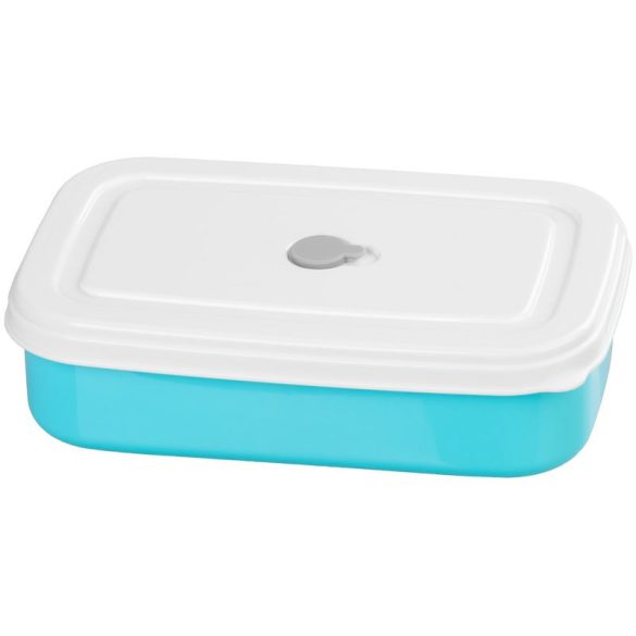 Tárolódoboz szett, MagicHome, türkiz, 2 db, 2000 ml (2 × 1000 ml), 208 × 135 × 124 mm, téglalap alakú, 2 részes, villával/kanállal, műanyag, mosogatógépben mosható, hűtő- és fagyasztóálló