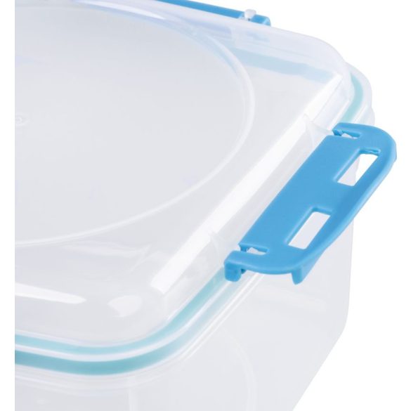 Tárolódoboz szett, MagicHome YH309, átlátszó, 3 db, 1200 ml, 170 × 170 × 126 mm, négyzet alakú, klipszes, műanyag, mikrózható, mosogatógépben mosható