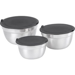   Edénykészlet, MagicHome, 14–16–18 cm, 3 db, rozsdamentes acél, fedéllel, korrózióálló, stílusos