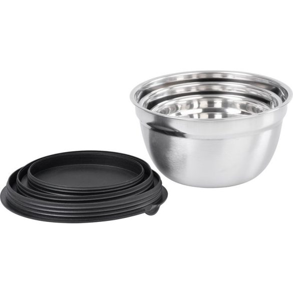 Edénykészlet, MagicHome, 14–16–18 cm, 3 db, rozsdamentes acél, fedéllel, korrózióálló, stílusos