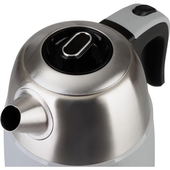 Vízforraló, MagicHome Laria, 1700 ml, ezüst, 1850–2200 W, gyorsforraló, hőmérővel, 360°-os talp, kivehető vízkőszűrő