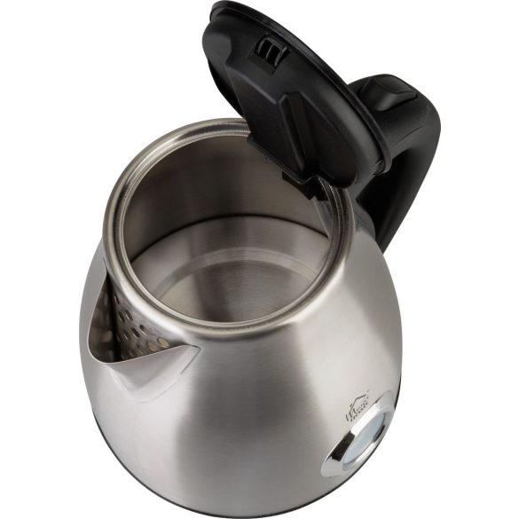 Vízforraló, MagicHome Madira, 1700 ml, ezüst, 1850–2200 W, gyorsforraló, rejtett fűtőszál, hőmérővel, 360°-os talp, kivehető vízkőszűrő, automatikus kikapcsolás