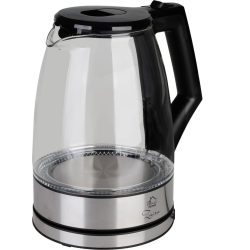   Vízforraló, MagicHome Zaira, 1800 ml, átlátszó, 1850–2200 W, gyorsforraló, rejtett fűtőszál, 360°-os talp, kivehető vízkőszűrő, automatikus kikapcsolás