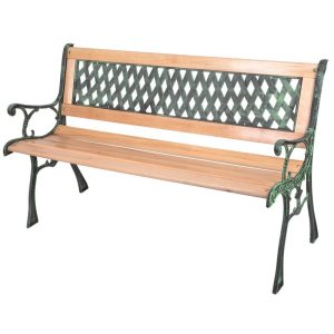 GODIVA kerti pad - barna/zöld - 120x55x75cm