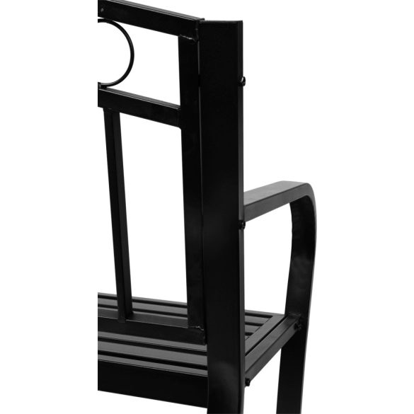 PEGI fém kerti pad asztallal - 127x53x84cm