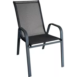   Kerti szék, ST Leisure Equipment Leq Karen, szürke, 56 x 68 x 93 cm, időjárásálló, UV-álló
