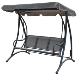   LENOX 3 személyes hintaágy - sötétszürke - 194x119x170cm