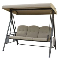 DUBAI 3 személyes hintaágy - szürke - 201x125x180cm