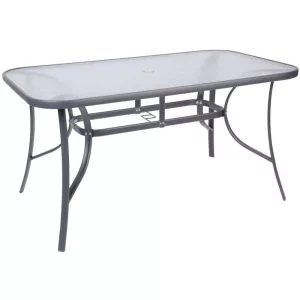 LEQ GREGORY ShadowGray kerti asztal - 140x80x72 cm