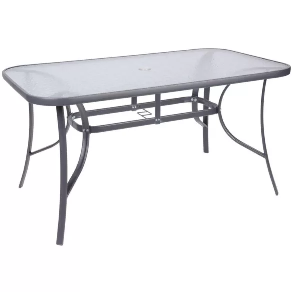 LEQ GREGORY ShadowGray kerti asztal - 140x80x72 cm