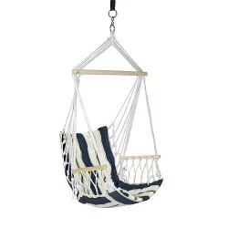   Függőszék, ST Leisure Equipment Craig, kék, 100 x 50 cm, pamut, fa merevítés, teherbírás: 150 kg