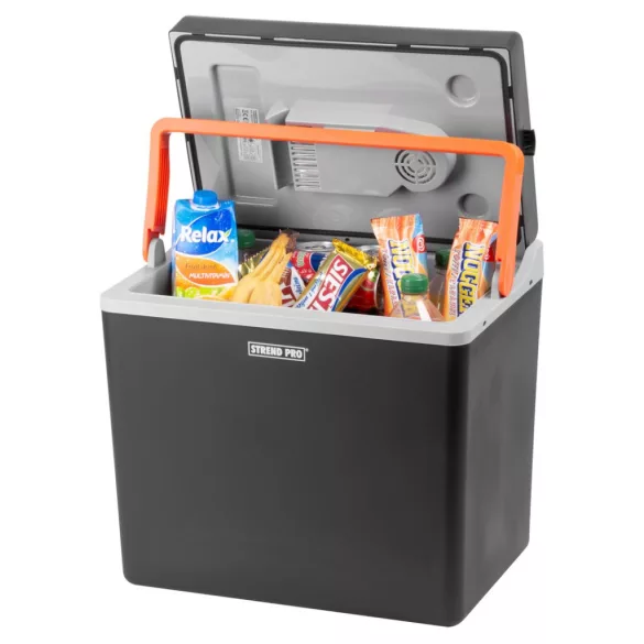 Hűtőláda, Strend Pro, 2 az 1-ben hűt fűt, 30 l, 230 V/12 V, PUR szigetelés, LED jelzés, hordozható