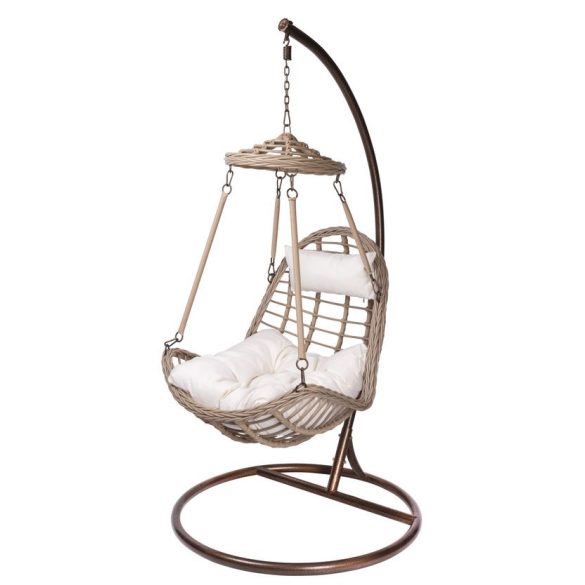 SULAWESI PE rattan függőfotel - barna