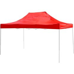 FESTIVAL 60 kerti sátor - 3x6 méter, piros