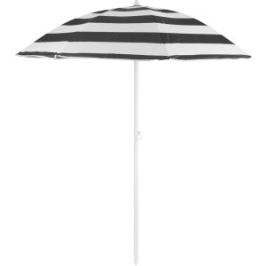 DALIA dönthető napernyő - fekete-fehér - 180cm