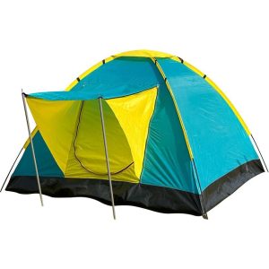 Strend Pro 3-4 fős sátor - türkiz/sárga - 205x205x120cm