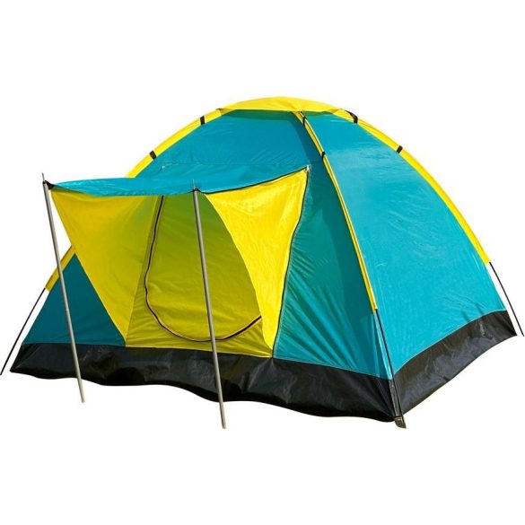 Strend Pro 3-4 fős sátor - türkiz/sárga - 205x205x120cm