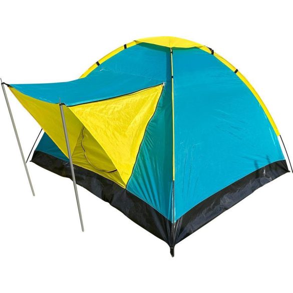 Strend Pro 3-4 fős sátor - türkiz/sárga - 205x205x120cm