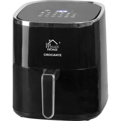   Air Fryer forrólevegős sütő, MagicHome Crocante, 5 l, fekete, 12 sütési mód, beépített időzítő, egészséges sütés, minimális olajjal, 1450 W