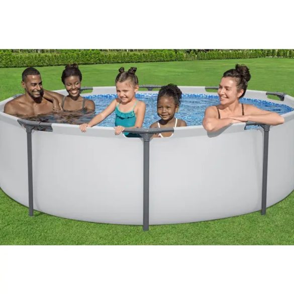 BESTWAY Steel Pro Max csővázas medence szett, 305 x 76 cm, papírszűrős, vízkapacitás 4678 l (56408)