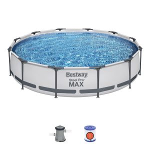 Bestway® Steel Pro MAX medence, 56416, szűrő, szivattyú, 3,66 x 0,76 m