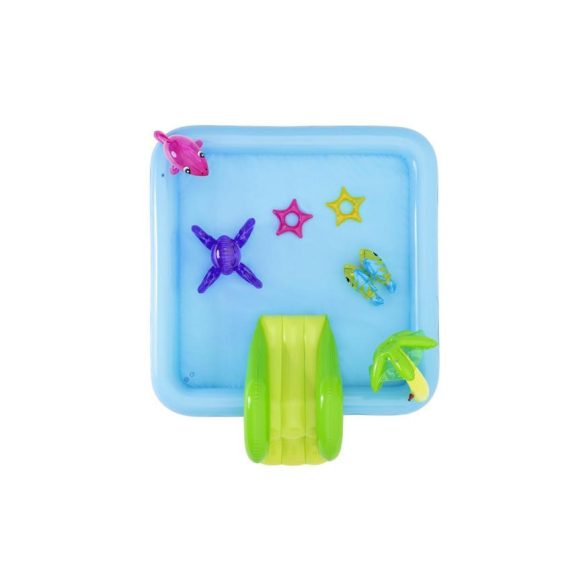 BESTWAY, 53052, Fantastic Aquarium, felfújható kis gyermekmedence, 2,39 x 2,06 x 0,86 m