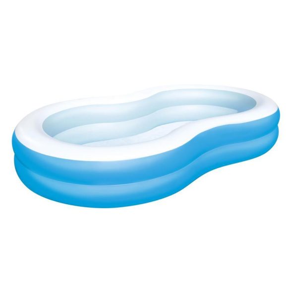 Bestway® 54117, The Big Lagoon Family, felfújható gyermekmedence, 2,62 x 1,57 x 0,46 m