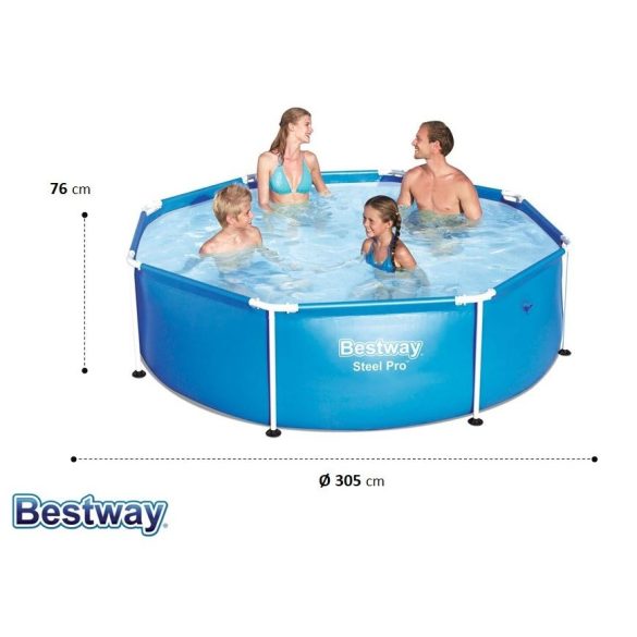 BESTWAY Steel Pro medence D3,05m x 76cm (56677)