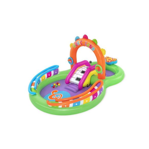 Bestway® 53117, Sing 'n Splash, felfújható gyermekmedence, 2,95 x 1,90 x 1,37 m