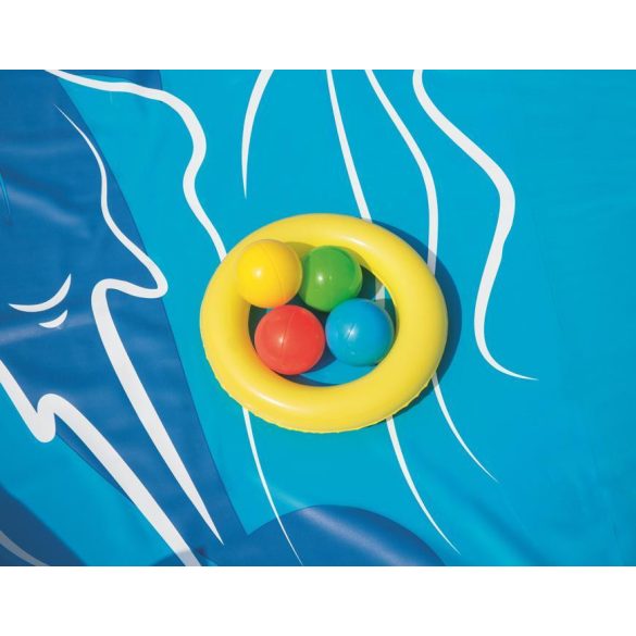 Bestway® 53069, Lava Lagoon, felfújható gyermekmedence, 2,65 x 2,65 x 1,04 m