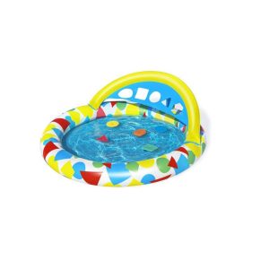 BESTWAY, 52378, Splash & Learn, felfújható gyermekmedence beilleszthető alakzatokkal, 1,2 x 1,17 x 0