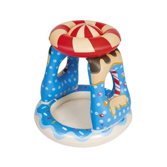 Bestway® 52270 Candyville felfújható gyermekmedence tetővel, 0,91 x 0,91 x 0,89 m
