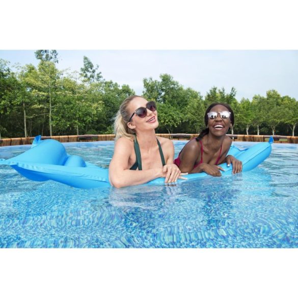 BESTWAY Power Steel csővázas medence szett, 549 x 122 cm, papírszűrővel, létrával, takaróponyvával, ChemConnect adagolóval (56977)