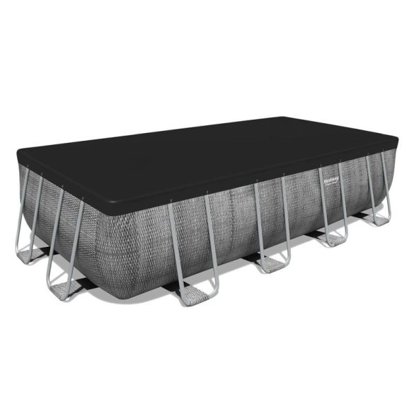 BESTWAY Power Steel téglalap alakú medence szett, 488 x 244 x 122 cm (56996)