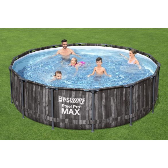 BESTWAY Steel Pro Max fémvázas medence szett, 427 x 107 cm (5614Z)