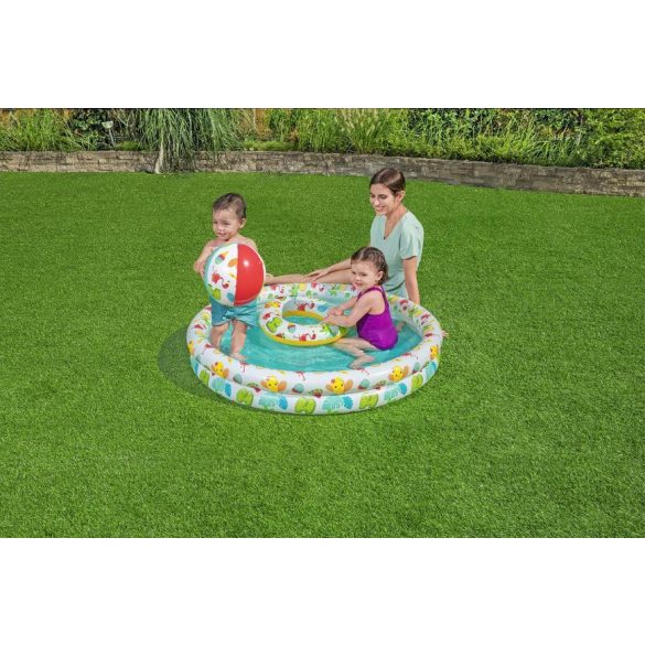 BESTWAY medence, 51124, Play Pool Set, 1,22x0,20 m