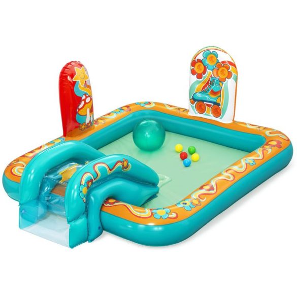 BESTWAY medence, Retro Groove Play Center gyermek, felfújható, 152x74 cm