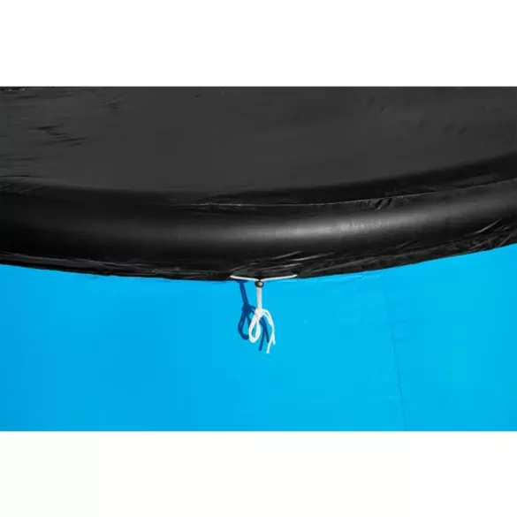 Medence védőtakaró, BESTWAY FlowClear, fekete, 2,44 m, polietilén (PE) (58032)