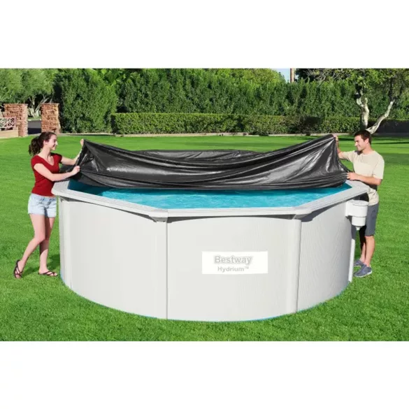 Medence védőtakaró, BESTWAY FlowClear, fekete, 3,96 mm (58292)