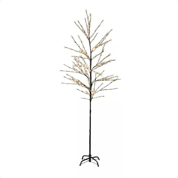 MagicHome karácsonyi dekoráció, fa, 192 melegfehér LED, 1,8 m
