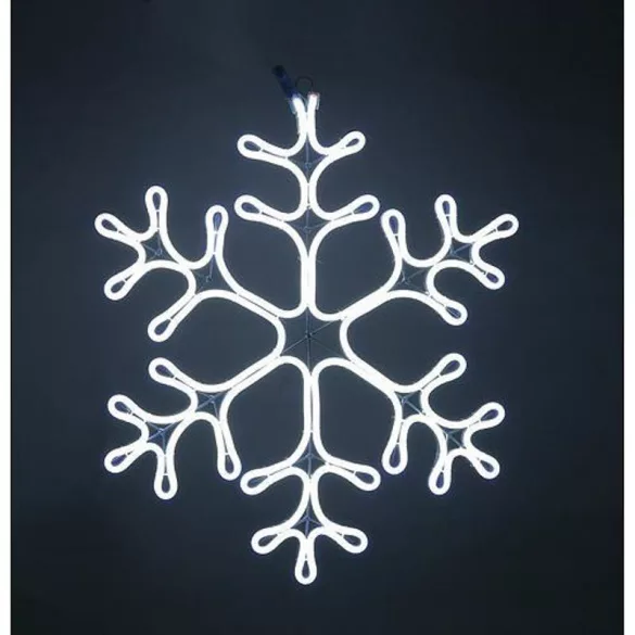 Karácsonyi dekoráció, MagicHome, neon csillag, 53 x 56 cm, hidegfehér, 230 V, kültéri, 720 LED, 1,5 m kábel