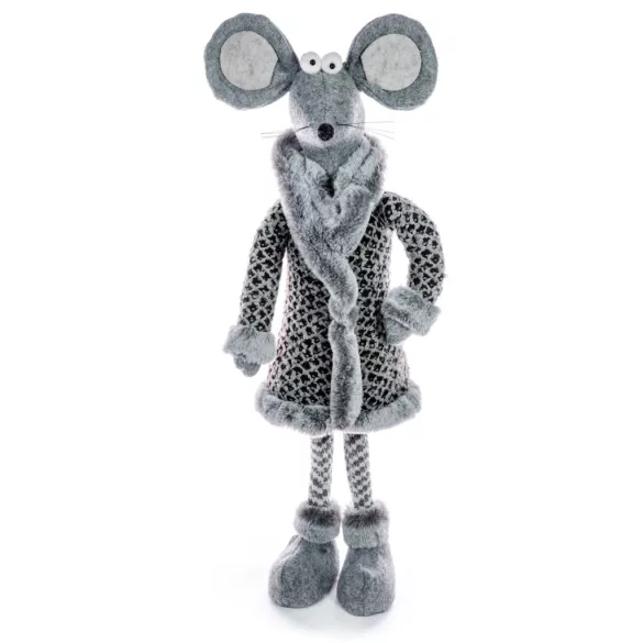 MagicHome karácsonyi dekoráció, álló egér, 50 cm