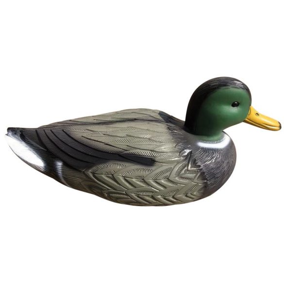 Kerti dekoráció, Strend Pro, hím vadkacsa, barna, 36 × 15 × 15 cm, műanyag