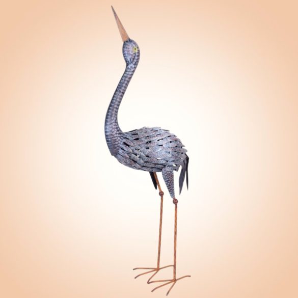 Kerti dekoráció, MagicHome Mecco, daru, szürke, 43 x 18 x 94 cm, fém