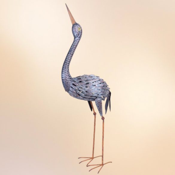 Kerti dekoráció, MagicHome Mecco, daru, szürke, 43 x 18 x 94 cm, fém