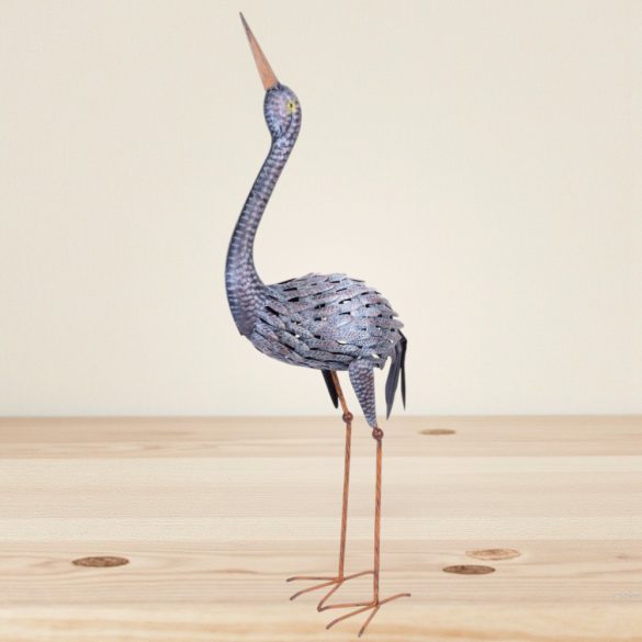 Kerti dekoráció, MagicHome Mecco, daru, szürke, 43 x 18 x 94 cm, fém