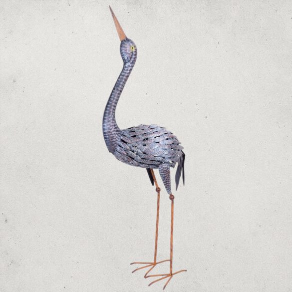 Kerti dekoráció, MagicHome Mecco, daru, szürke, 43 x 18 x 94 cm, fém